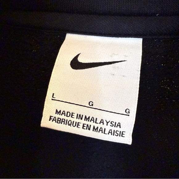 Nike Girl’s Black Basketball Half-Zip Cropped Sweatshirt Size L Casual Logo - Picture 12 of 16